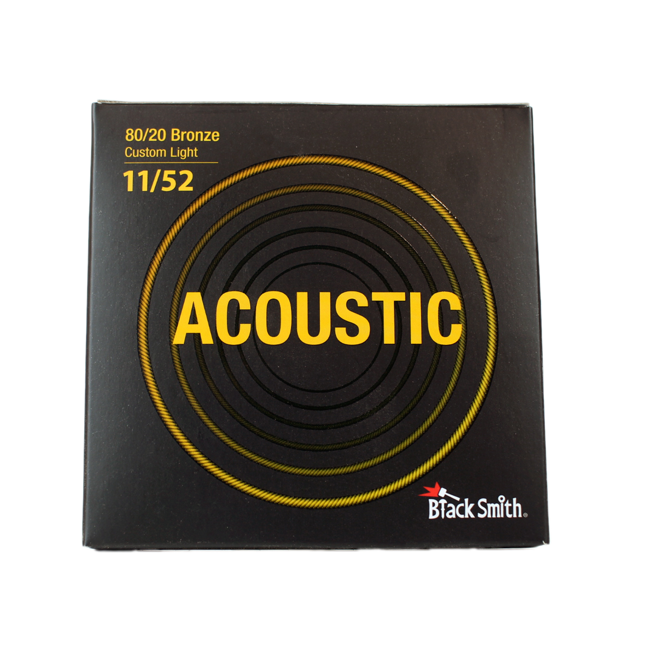 BLACKSMITH ACOUSTIC GUITAR STRINGS 11 52 80 20 BRONZE CUSTOM LIGHT